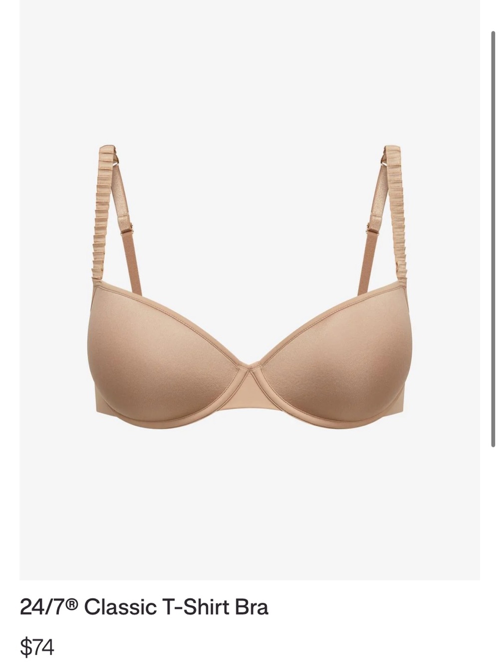 ThirdLove classic T-Shirt Bra - Light Beige/Nude - Picture 5 of 6